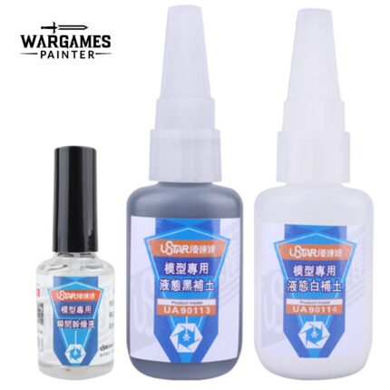 Seamless pit filling liquid putty - black & white