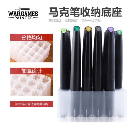 Marker pen holder with 40 compartments